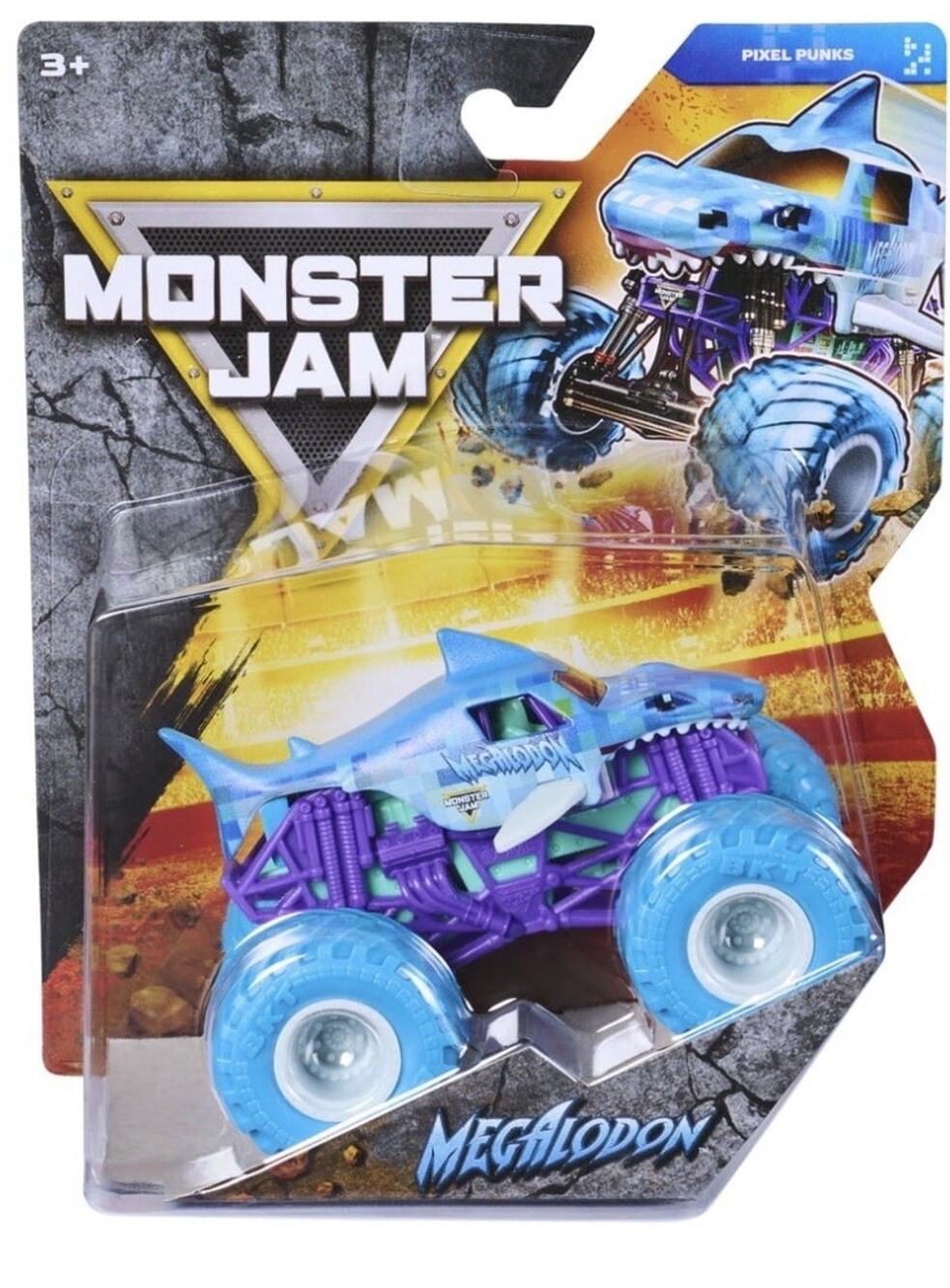 Monster Jam 46 MEGALODON CHASE Pixel Punks Truck Series 2026 Spin Master